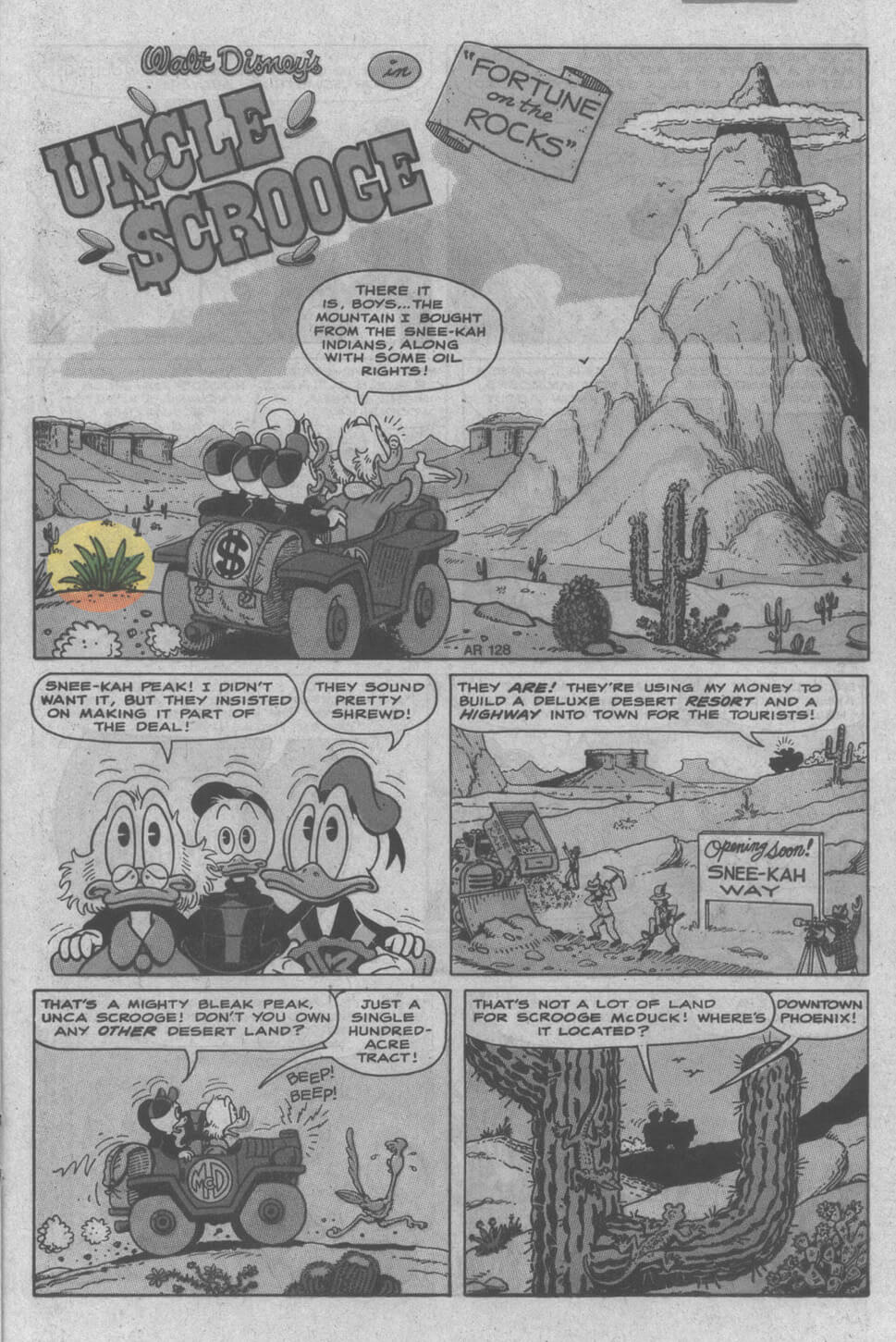 D.U.C.K in Fortune On The Rocks first page